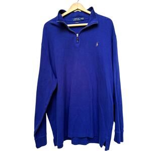 Polo Ralph Lauren Estate Rib Quarter-Zip Pullover XXL Cotton
